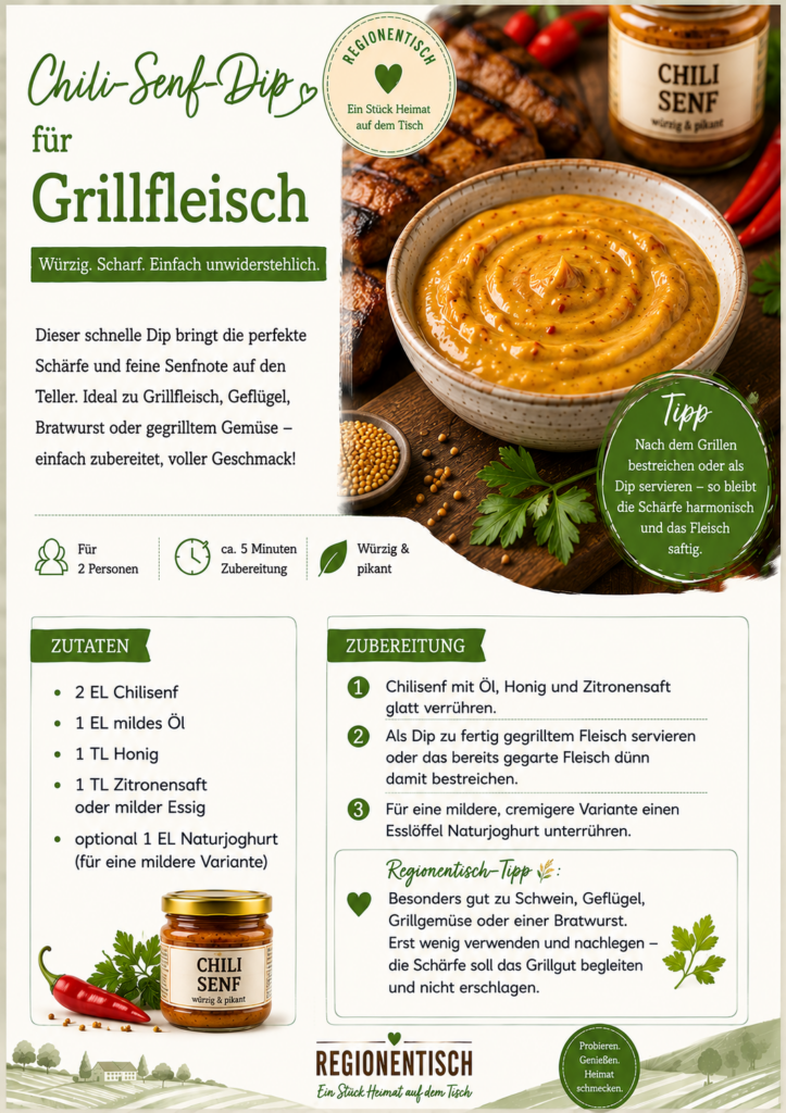 Rezepte Chilli- Senf- Dip